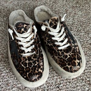 Golden Goose Space Star Sabot Leopard size 40